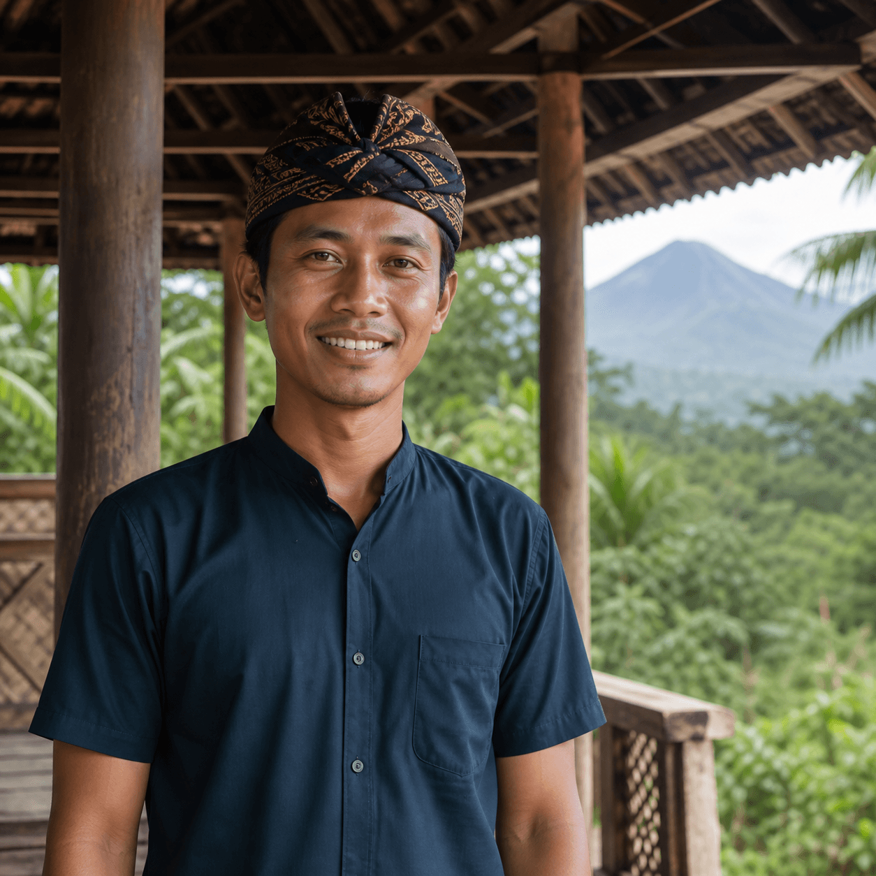 Illustrative portrait of a local Lombok guide